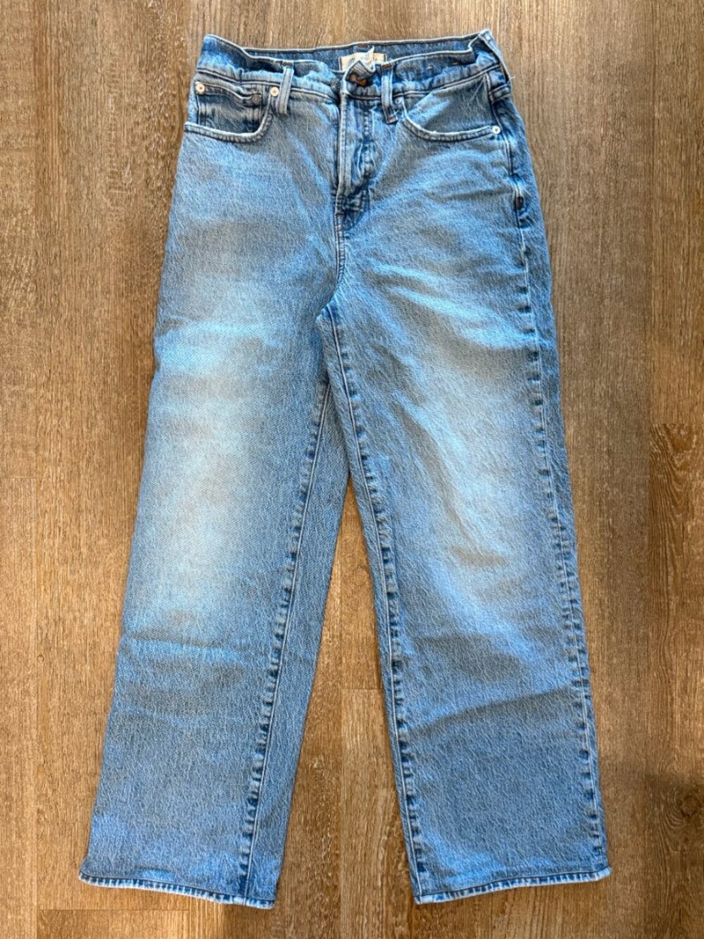 Madewell High-Rise Wide-Leg Denim Jeans Light Wash